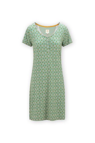 Pip Studio Pip Studio Daisy Short Sleeve Nightdress Verano Green M