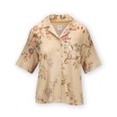Pip Studio Pip Studio Flora Short Sleeve Top Amor de Dios Sand S