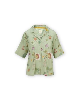 Pip Studio Flora Short Sleeve Top La Dolce Vita Light Green L