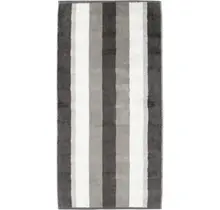 Cawo Noblesse Stripes Badlaken 80x150 anthrazit