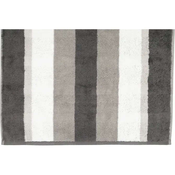 Cawo Noblesse Stripes Badlaken 80x150 anthrazit