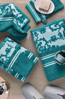 Beddinghouse x Van Gogh Museum Fleurir Towel Blue