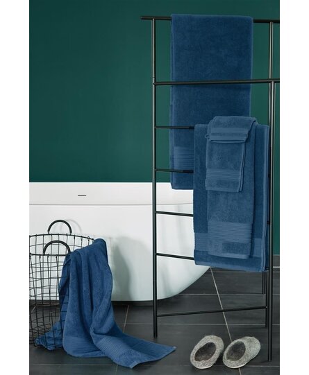 Beddinghouse Sheer Handdoek Donker Blauw 60x110 cm