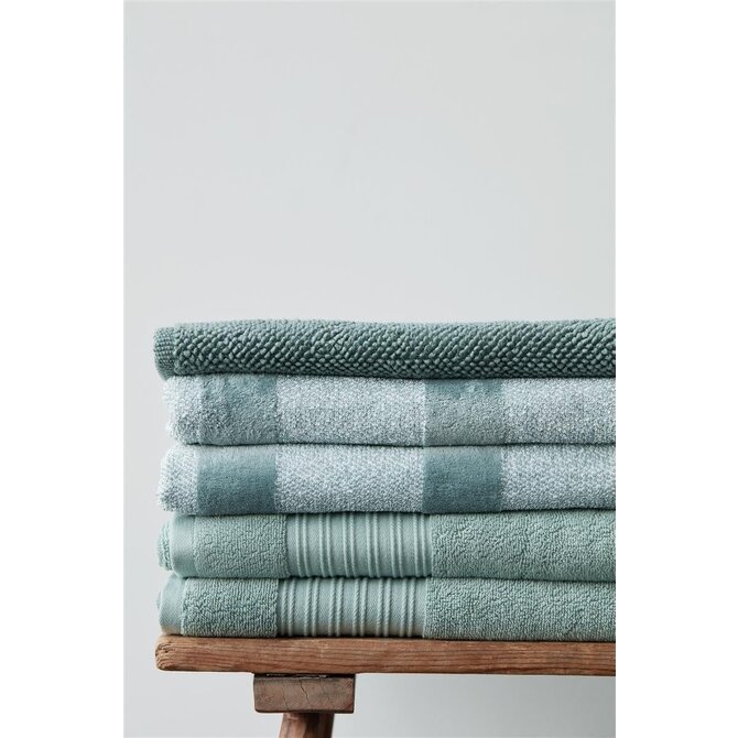 Beddinghouse Sheer Stripe Handdoek  Groen 60x110 cm