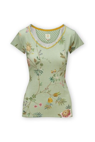 Pip Studio Pip Studio Toy Short Sleeve Top La Dolce Vita Light Green M