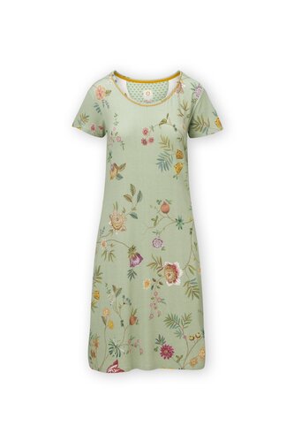 Pip Studio Pip Studio Daniela Short Sleeve Nightdress La Dolce Vita Light Green XL