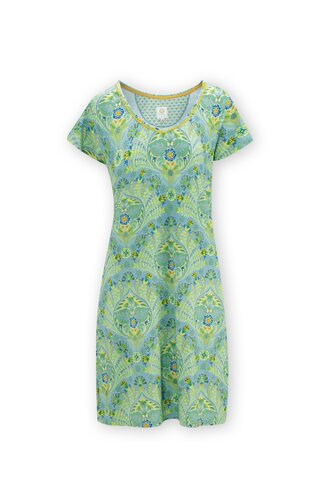 Pip Studio Pip Studio Djoy Short Sleeve Nightdress Alba Blue Green S