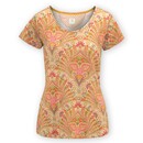 Pip Studio Pip Studio Tilly Short Sleeve Top Alba Khaki S