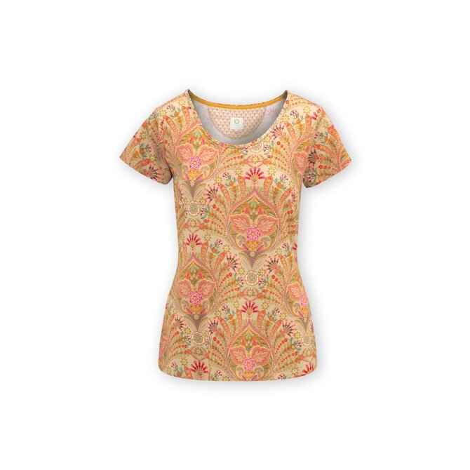 Pip Studio Tilly Short Sleeve Top Alba Khaki S