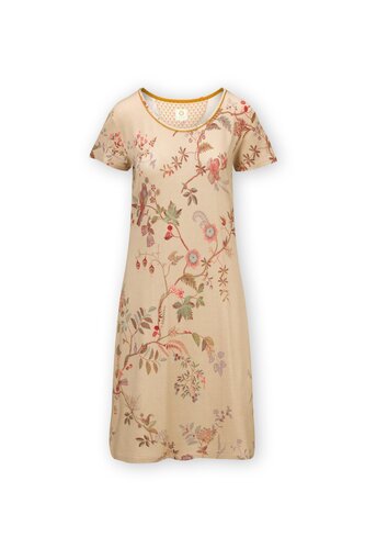 Pip Studio Pip Studio Daniela Short Sleeve Nightdress Amor de Dios Sand L