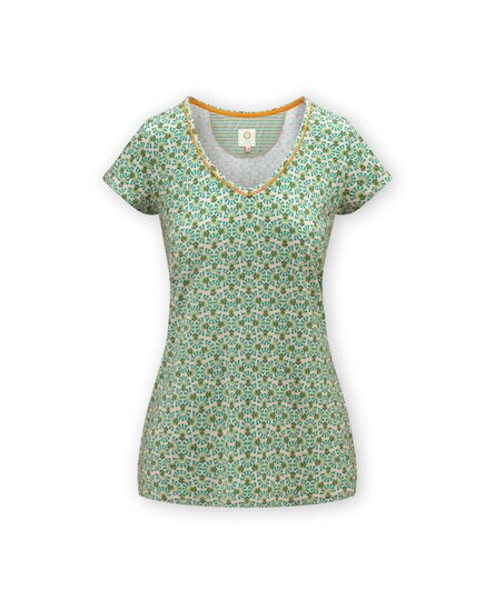 Pip Studio Toy Short Sleeve Top Verano Green S