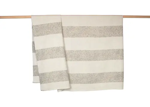 David Fussenegger David Fussenegger RIVA cotton plaid Milano Stripes Blended 210x220 cm Grau