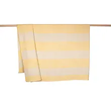 David Fussenegger RIVA cotton plaid Milano Stripes Blended 210x220 cm Senf