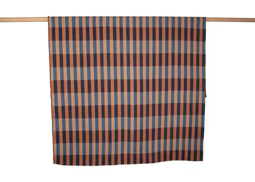 David Fussenegger David Fussenegger NOVA cotton plaid overlapping stripes 145x220 cm navy