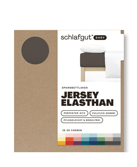 Schlafgut EASY Jersey Elasthan Hoeslaken S - 90x190 - 100x220 790 Sand Deep