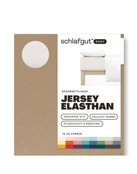 Schlafgut EASY Jersey Elasthan Hoeslaken XL - 180x200 - 200x220 744 Sand Light