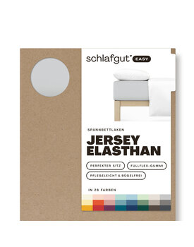 Schlafgut EASY Jersey Elasthan Hoeslaken M - 120x200 - 130x220 511 Grey Light