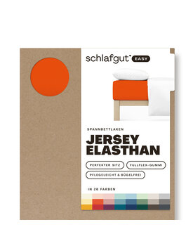Schlafgut EASY Jersey Elasthan Hoeslaken S - 90x190 - 100x220 269 Red Mid