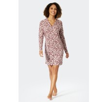 Schiesser Nachthemd lange mouw plum 176995 38/M