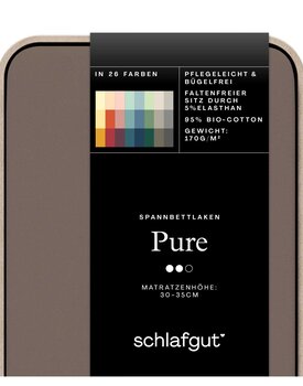 Schlafgut Pure Jersey Hoeslaken XL - 180x200 - 200x220 790 Sand Deep