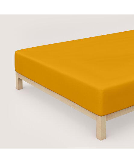 Schlafgut Pure Jersey Boxspring Hoeslaken M - 120x200 - 130x220 196 Yellow Deep