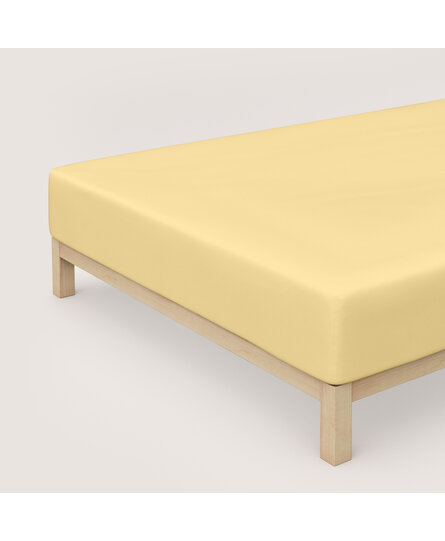 Schlafgut Pure Jersey Boxspring Hoeslaken L - 140x200 - 160x220 164 Yellow Mid