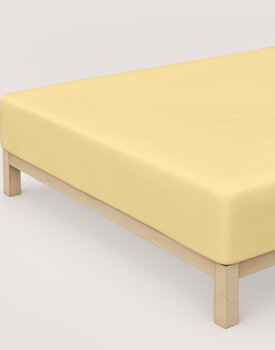 Schlafgut Pure Jersey Boxspring Hoeslaken S - 90x190 - 100x220 164 Yellow Mid