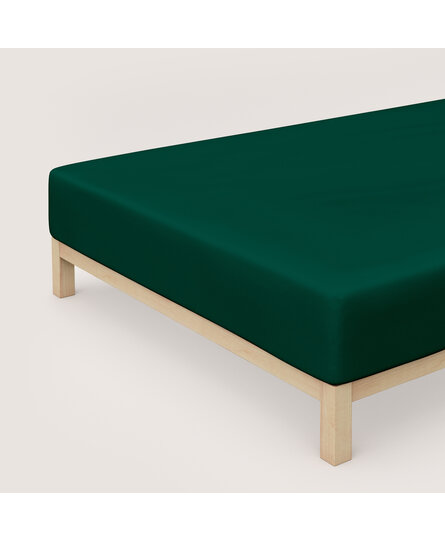 Schlafgut Pure Jersey Boxspring Hoeslaken XL - 180x200 - 200x220 690 Green Deep