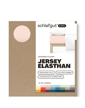 Schlafgut EASY Jersey Elasthan Hoeslaken S - 90x190 - 100x220 230 Red Light