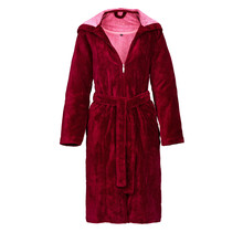 Vossen dames badjas Palermo burgundy XL