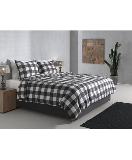 Zo! Home Quattro di Lino Dekbedovertrek 240x200/220 Dark Grey