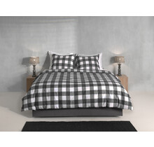 Zo! Home Quattro di Lino Dekbedovertrek 200x200/220 Dark Grey