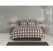 Zo! Home Quattro di Lino Dekbedovertrek 200x200/220 Palm Taupe