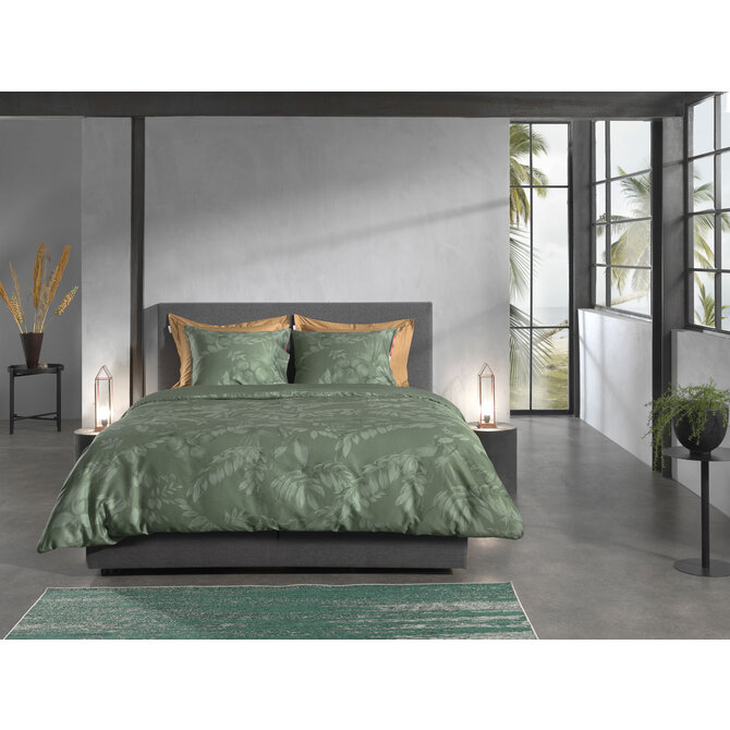 Heckett & Lane Jean Dekbedovertrek 140x200/220 Green Heckett & Lane Jean Dekbedovertrek 140x200/220 Green