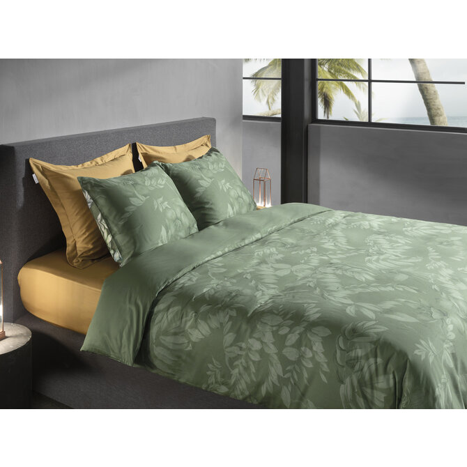 Heckett & Lane Jean Dekbedovertrek 140x200/220 Green Heckett & Lane Jean Dekbedovertrek 140x200/220 Green