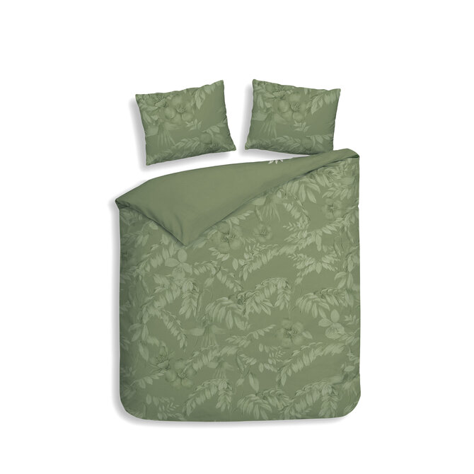Heckett & Lane Jean Dekbedovertrek 140x200/220 Green Heckett & Lane Jean Dekbedovertrek 140x200/220 Green