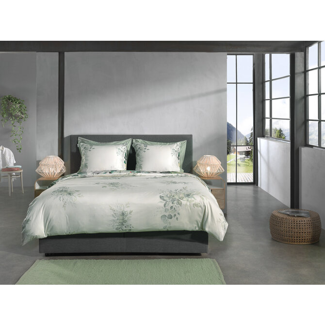 Heckett & Lane Rein Dekbedovertrek 200x200/220 Green Heckett & Lane Rein Dekbedovertrek 200x200/220 Green