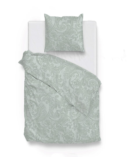 Zo! Home Paisley di Lino Dekbedovertrek 140x200/220 Mint Green