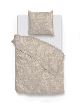 Zo! Home Paisley di Lino Dekbedovertrek 140x200/220 Sandy Beige