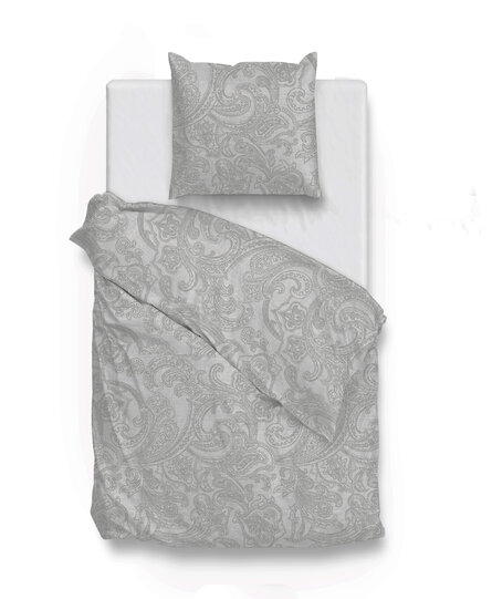 Zo! Home Paisley di Lino Dekbedovertrek 240x200/220 Dove Grey