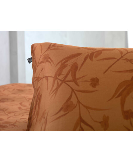 Zo Home Fiori di Satinado Dekbedovertrek 140x200/220 Copper Orange