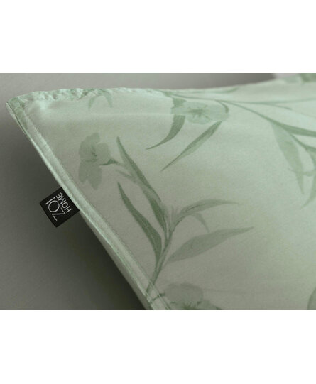 Zo! Home Fiori di Satinado Dekbedovertrek 240x200/220 Foam Green