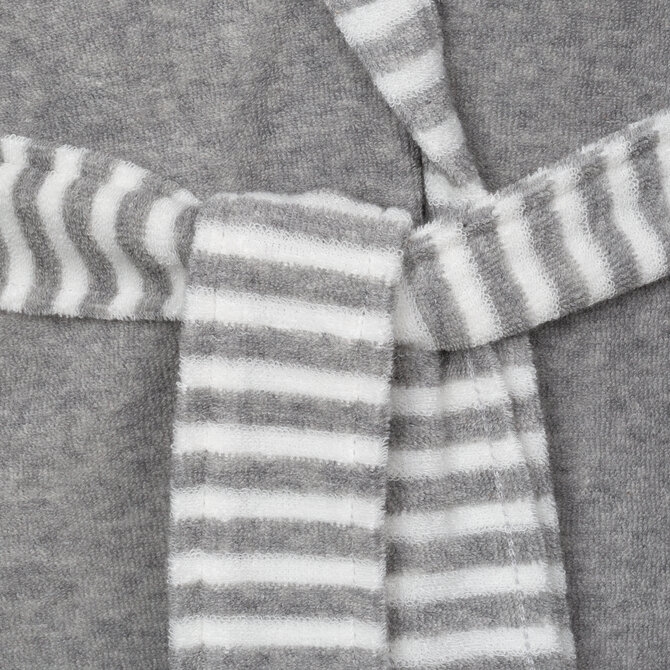 Vossen Badjas Juno grau meliert L Vossen Badjas Juno grau meliert L