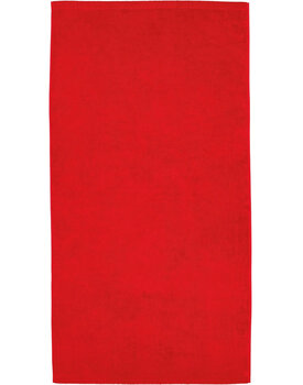 Cawo Lifestyle Uni Handdoek 50x100 Rood