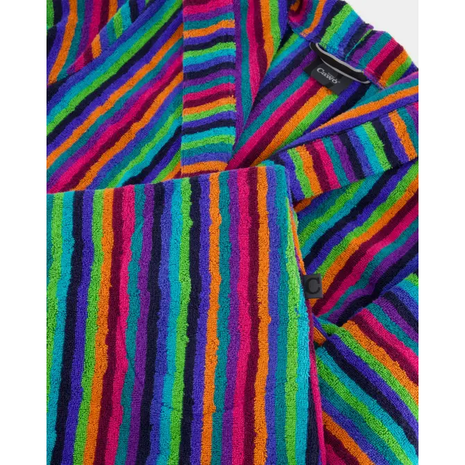 Cawo Dames Badjas met capuchon 7076 84 multicolor Maat 44/46