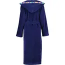 Cawö Cawo Dames Badjas met capuchon 840 11 marine Maat 42