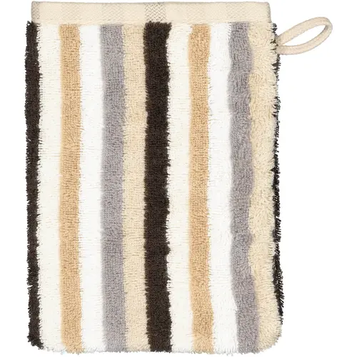 Cawö Cawo Shades Streifen Washandje 16x22 sand afbeelding