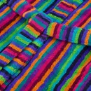 Cawö Cawo Dames Badjas met capuchon 7076 84 multicolor Maat 36/38