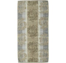 Cawo Cashmere Jacquard Handdoek Zand 50x100