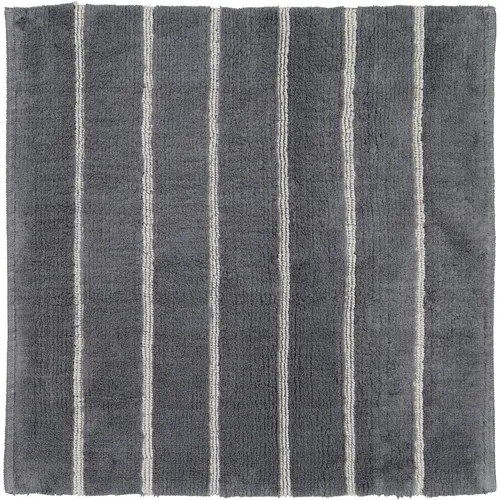 Cawö CAWÖ Home Keerbare Badmat Balance Gestreept 1008 73 anthrazit 60x60 afbeelding